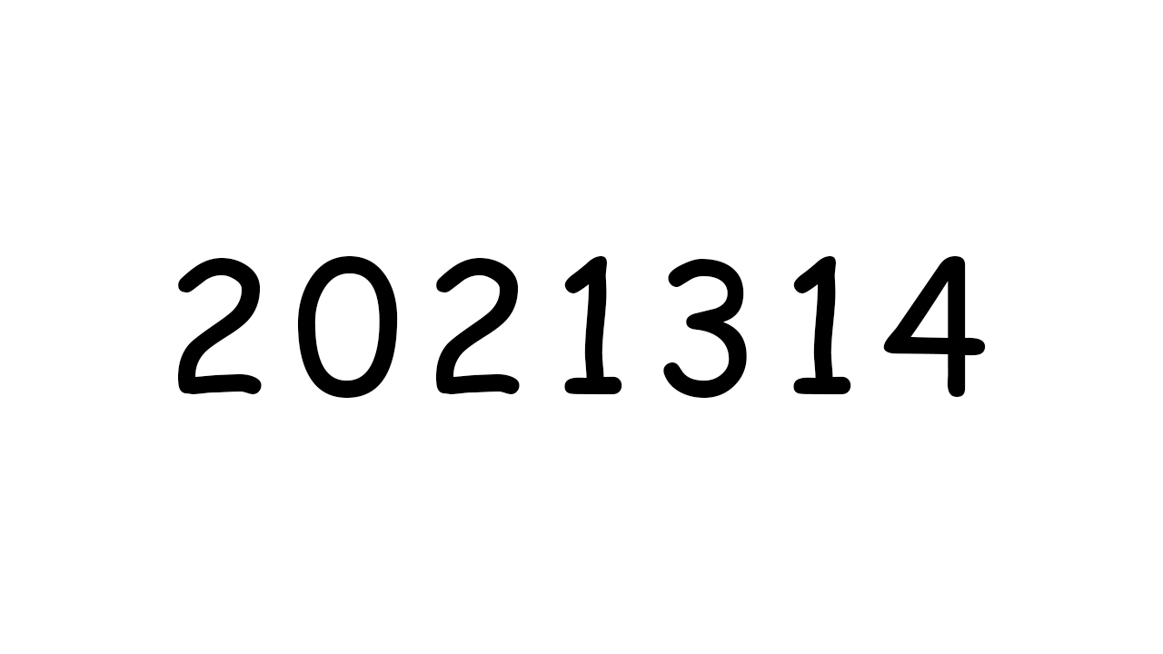 二〇二一三一四。